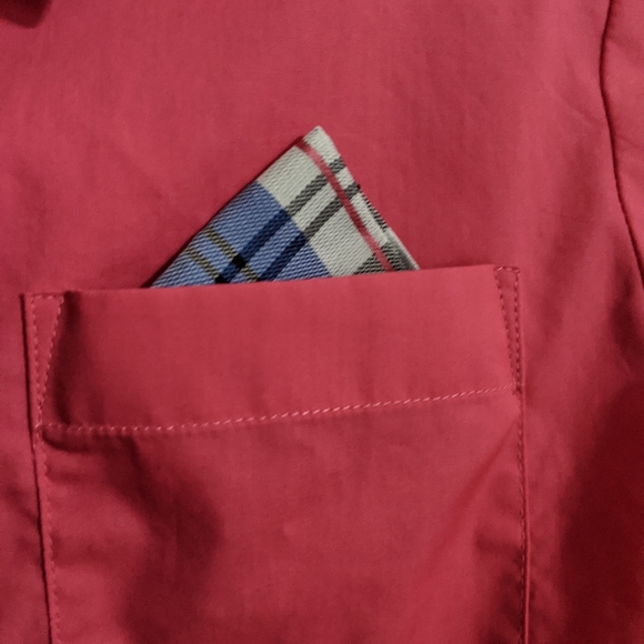 Pink Young Kings Button Up Shirt w/ Tie 8 - Picture 2 of 5